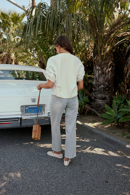 Hailey Polka Dot Straight Leg Jeans FINAL SALE