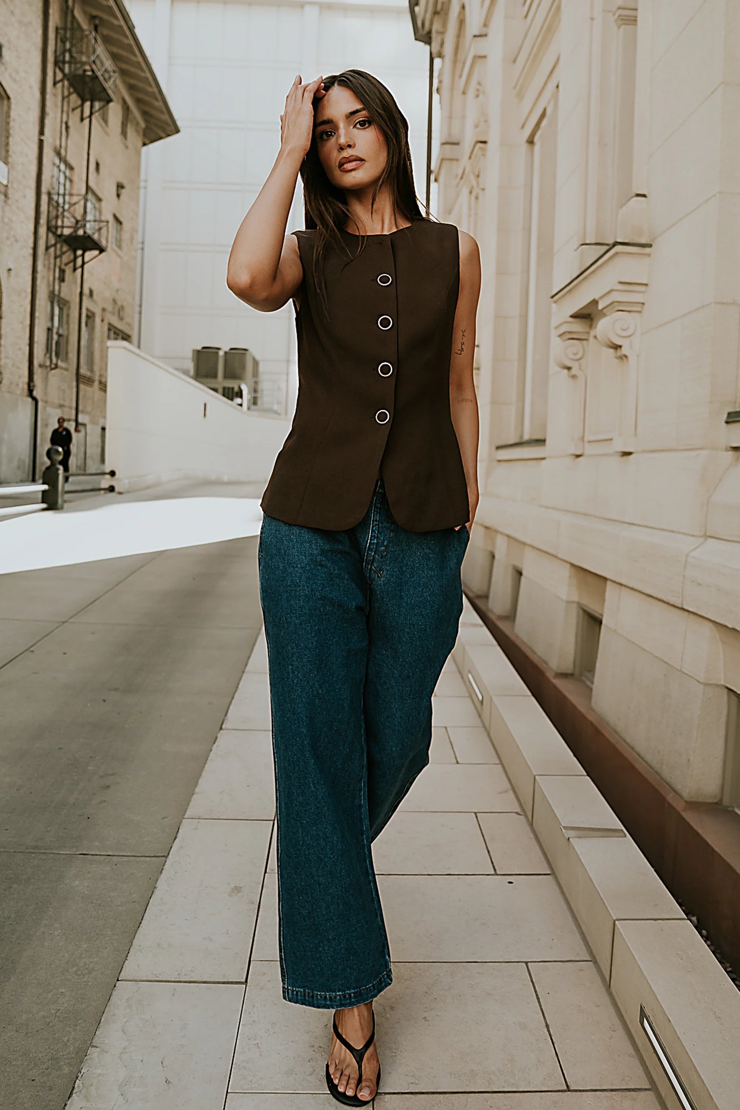 Lena Oversized Denim Pants FINAL SALE