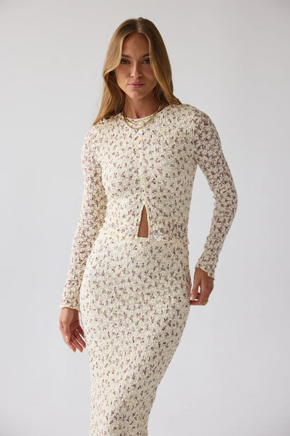 Reggie Floral Top in Multi