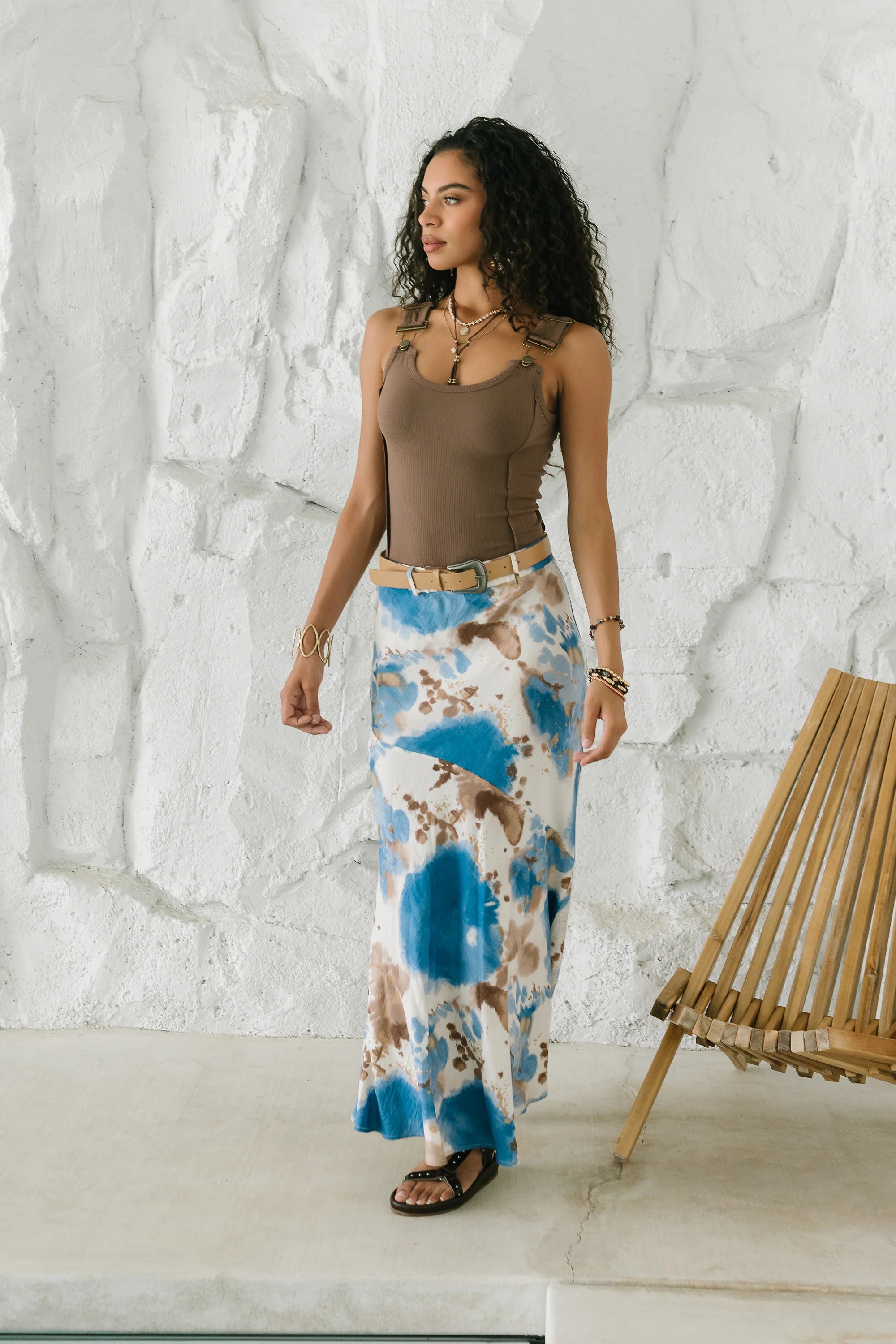 Jojo Watercolor Maxi Skirt