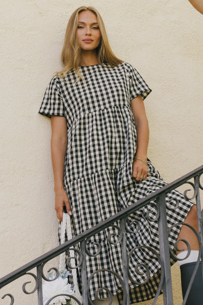 Keyla Plaid Midi Dress FINAL SALE