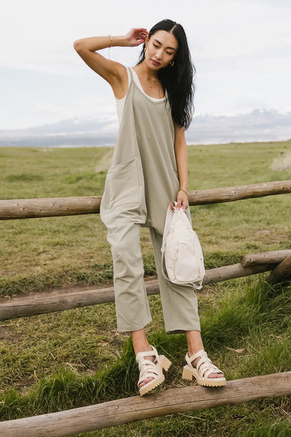 Dont Stop Onesie in Sage FINAL SALE
