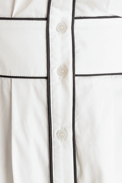 VINTAGE VIBES PUFF SLEEVE MIDI DRESS WHITE