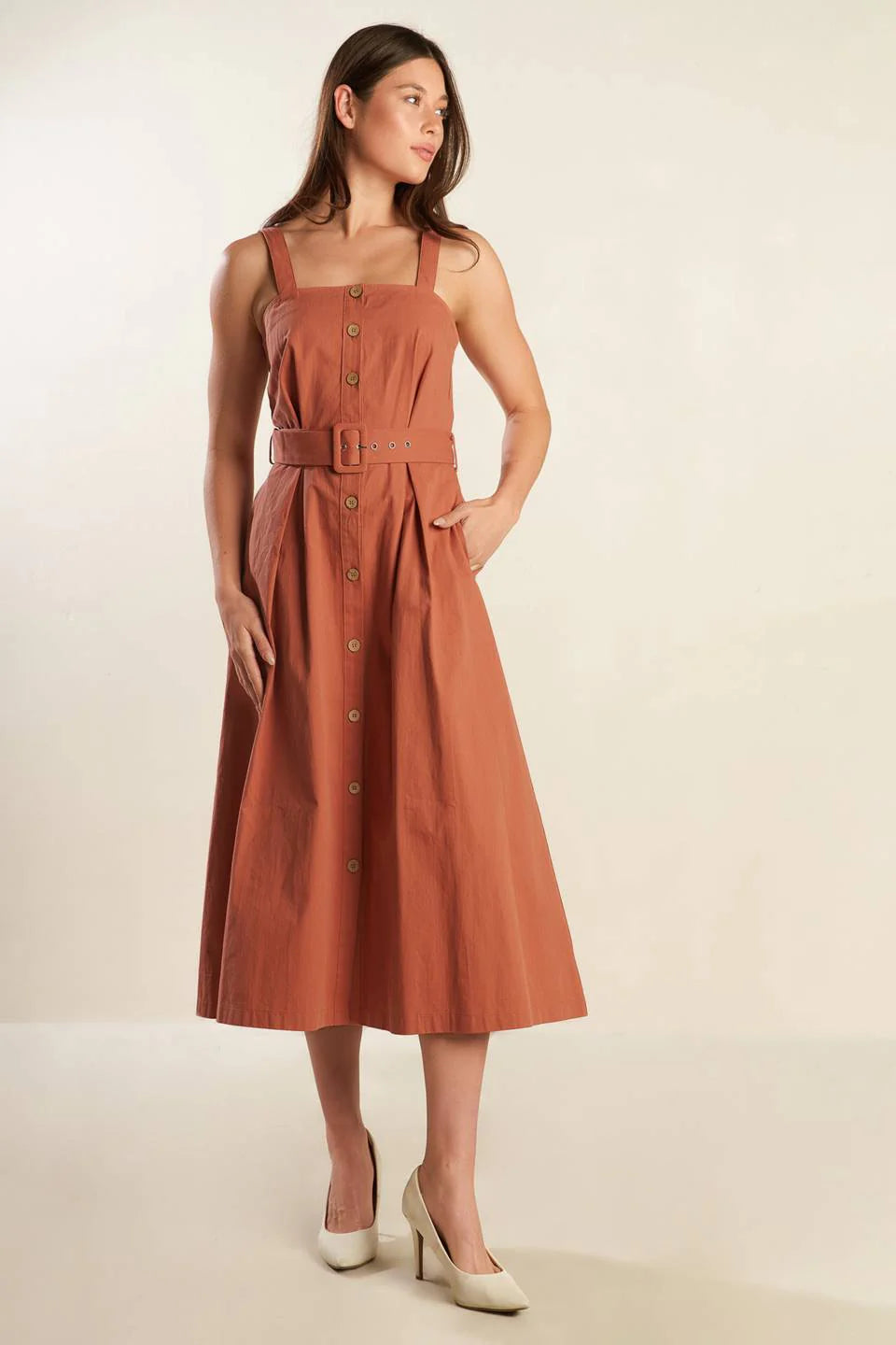 CALIFORNIA DREAMING BUTTON DOWN DRESS