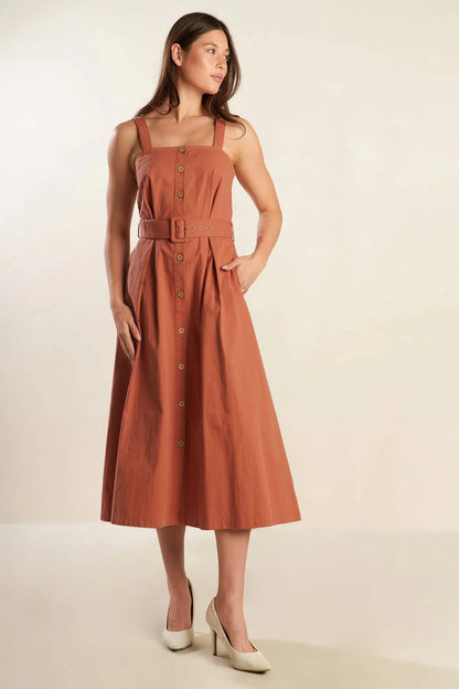 CALIFORNIA DREAMING BUTTON DOWN DRESS FINAL SALE