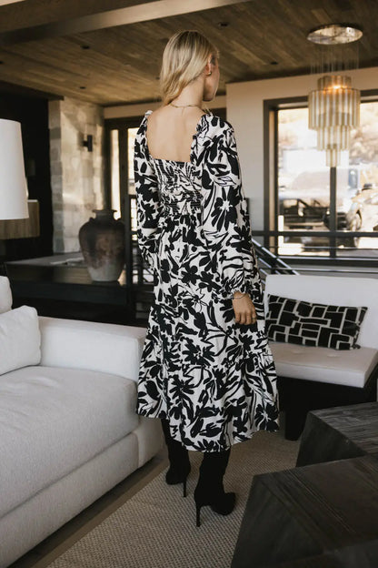 Soren Midi Dress in Black FINAL SALE