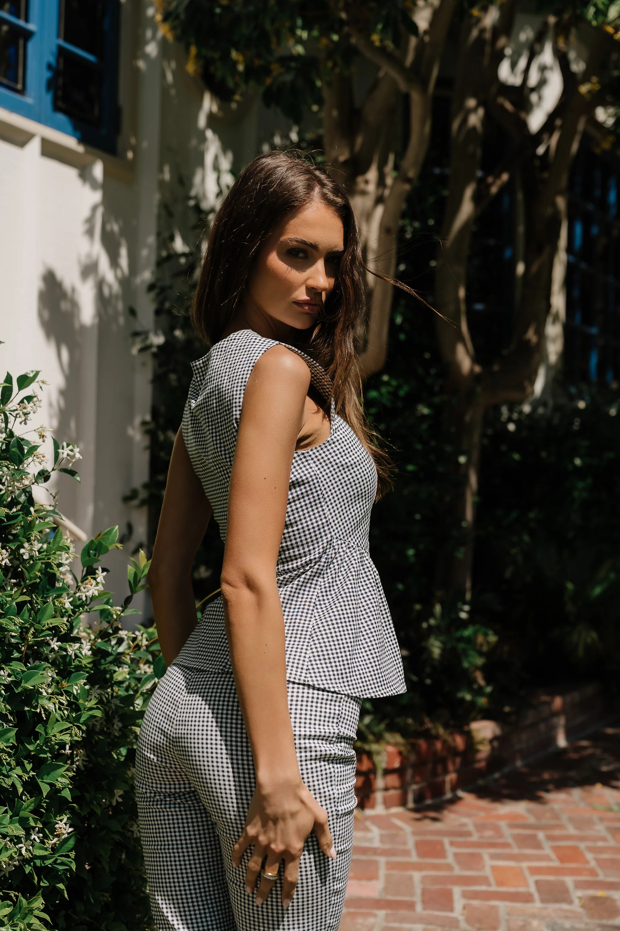 Saylee Gingham Top