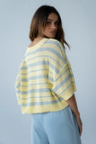 Katelyn Cropped Sweater Tee