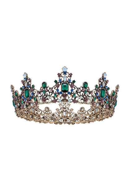 Baroque Colorful Crystal Crown