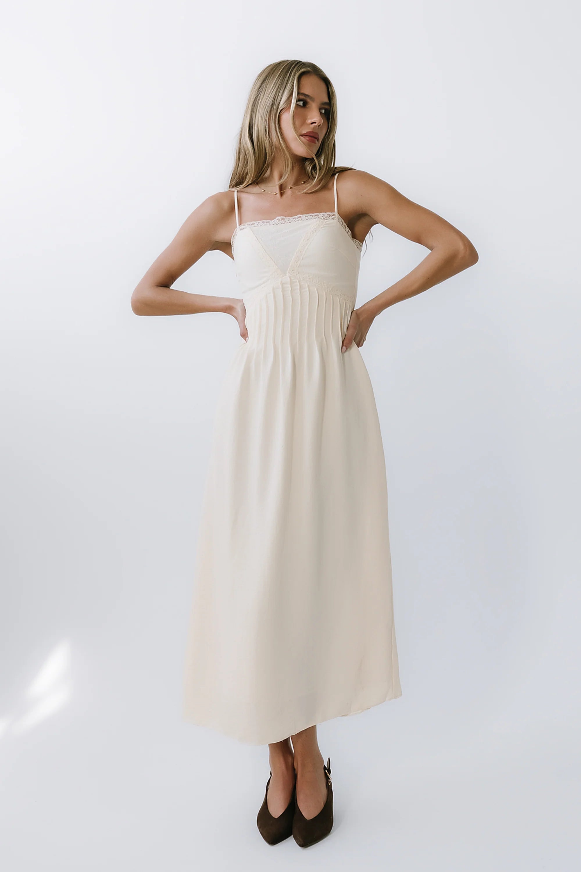 Kera Pleated Maxi Dress FINAL SALE