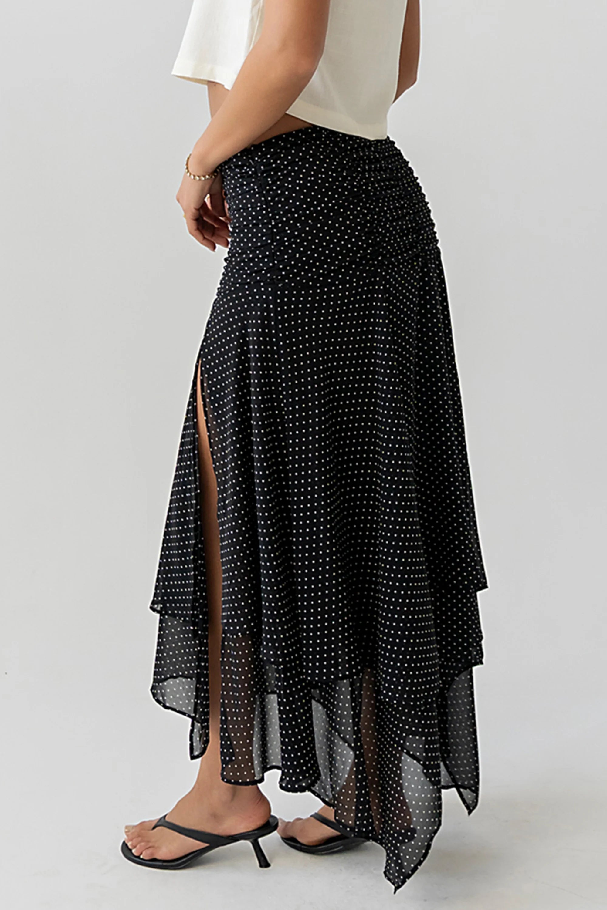 Ainsley Asymmetrical Maxi Skirt