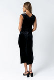 Kalani Velvet Maxi Dress in Black FINAL SALE