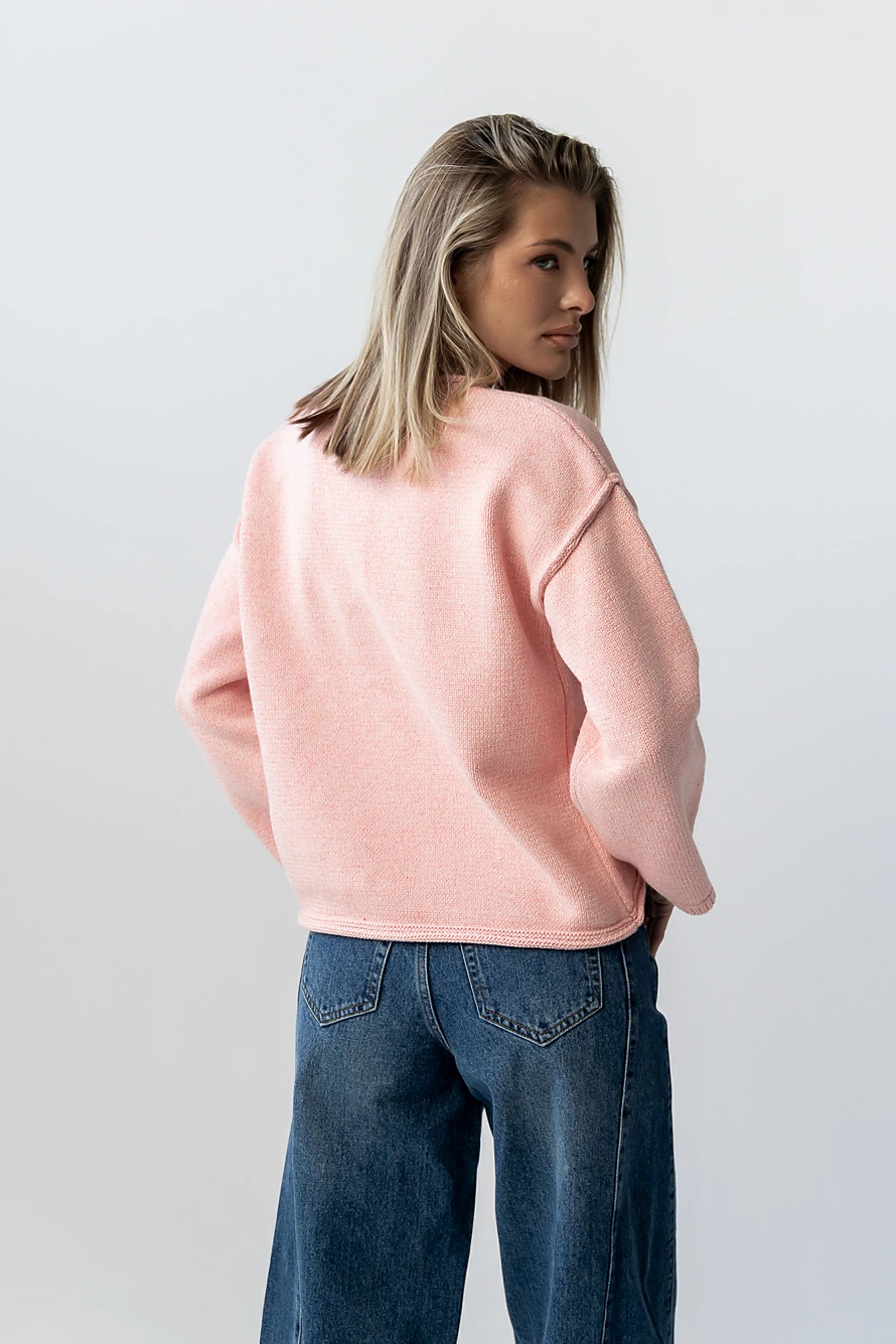 Carlie Knit Cardigan in Pink