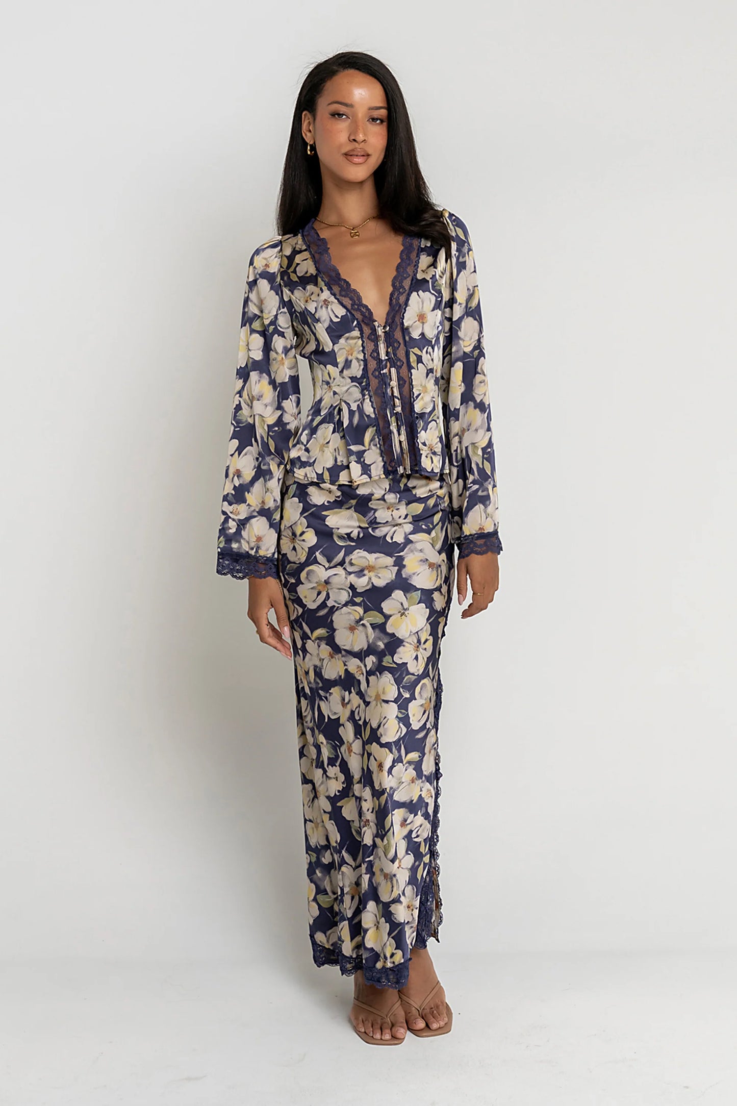Kirsty Floral Satin Top