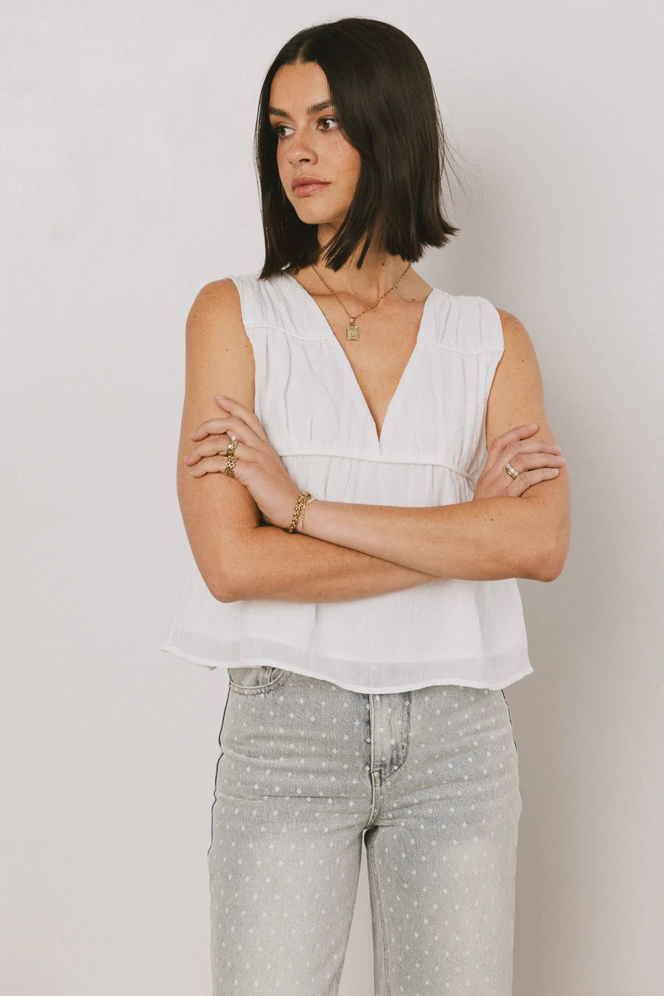 Ruth V Neck Top FINAL SALE