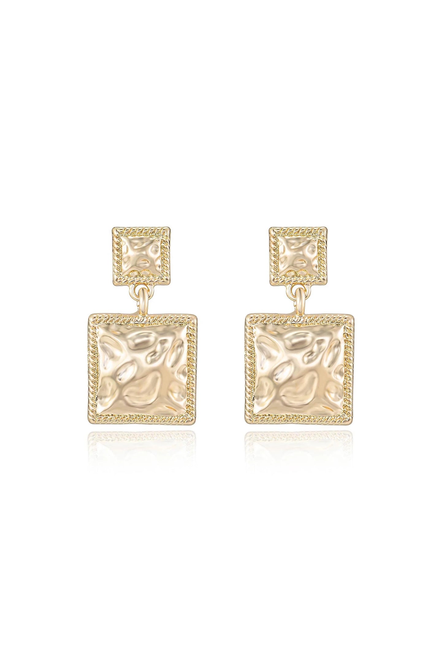 Repeated Square Dangle Earrings