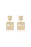Repeated Square Dangle Earrings