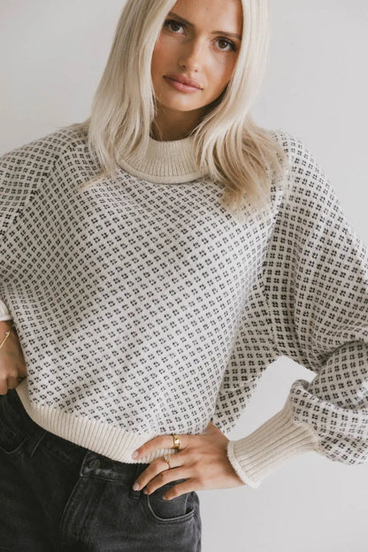 Nathalia Knit Sweater in Ivory FINAL SALE