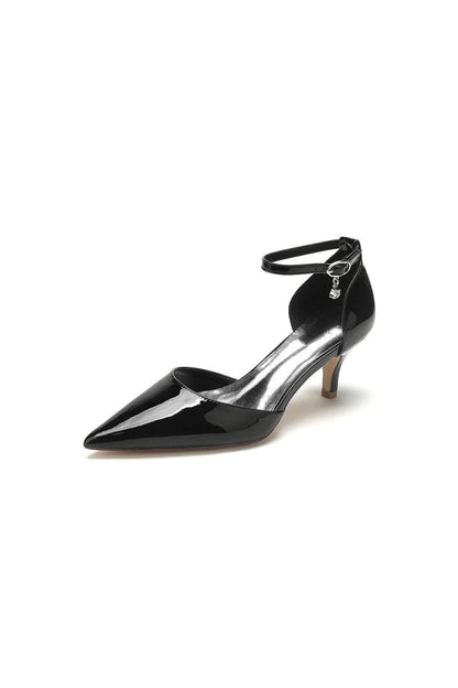Pointed Toe Wedding High Heels with Ankle Strap
