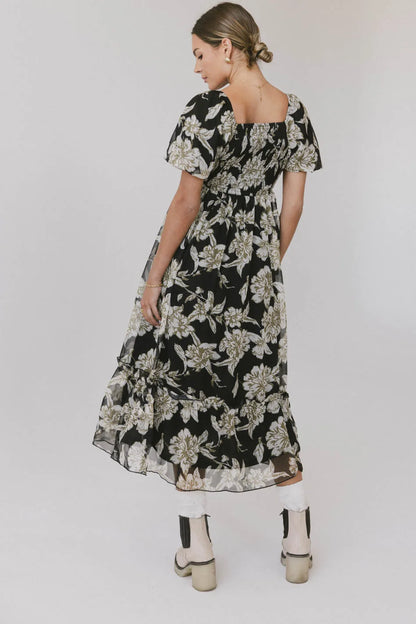 Olivera Floral Midi Dress FINAL SALE