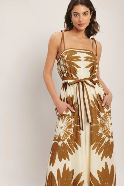 DESERT SUNBURST WIDE LEG JUMPSUIT