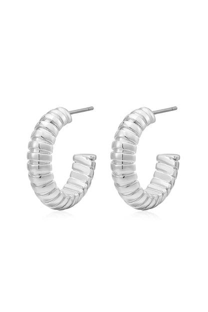 LUV AJ Snake Chain Hoops