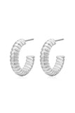 LUV AJ Snake Chain Hoops