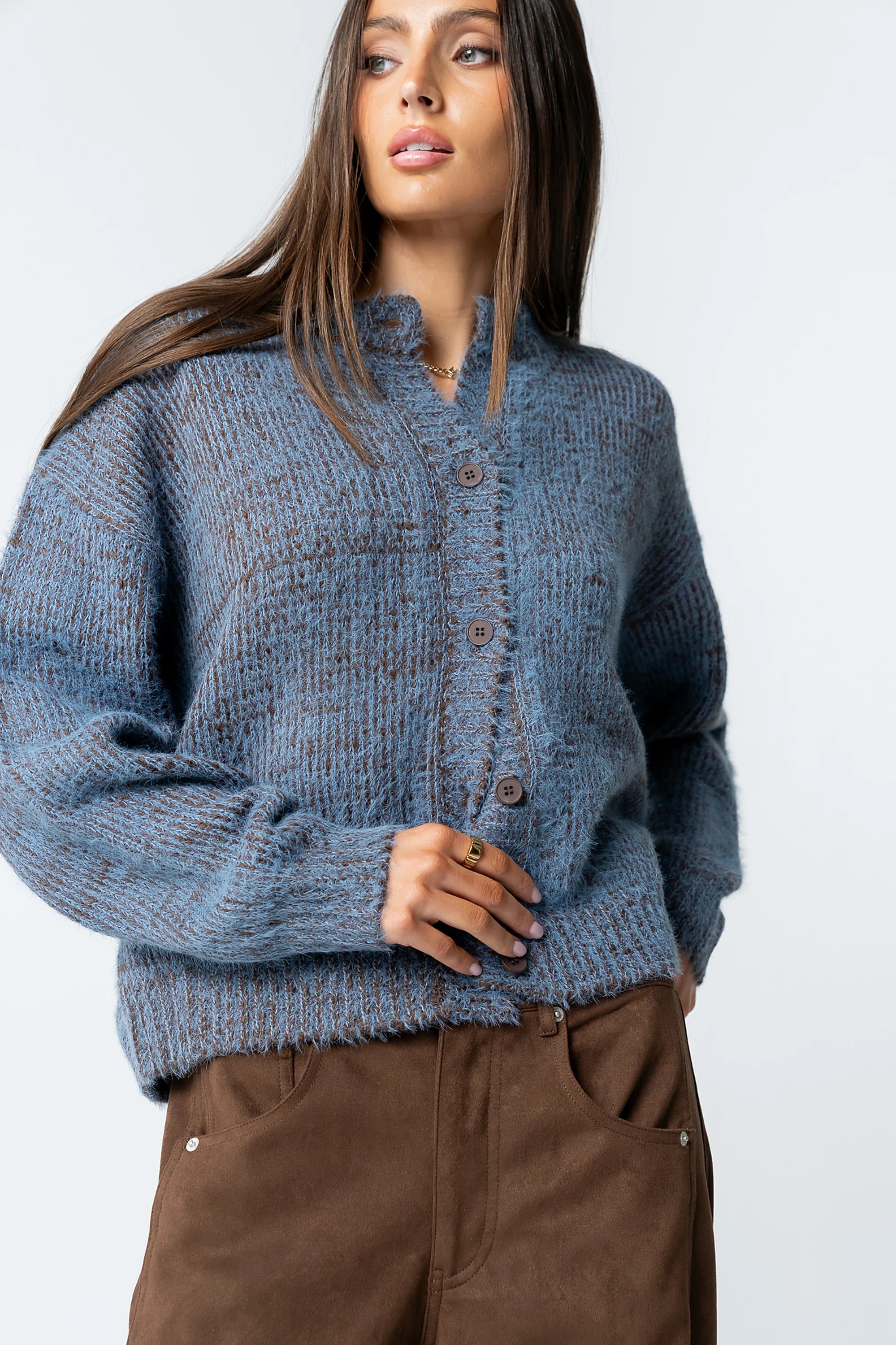 Russel Oversized Sweater in Brown