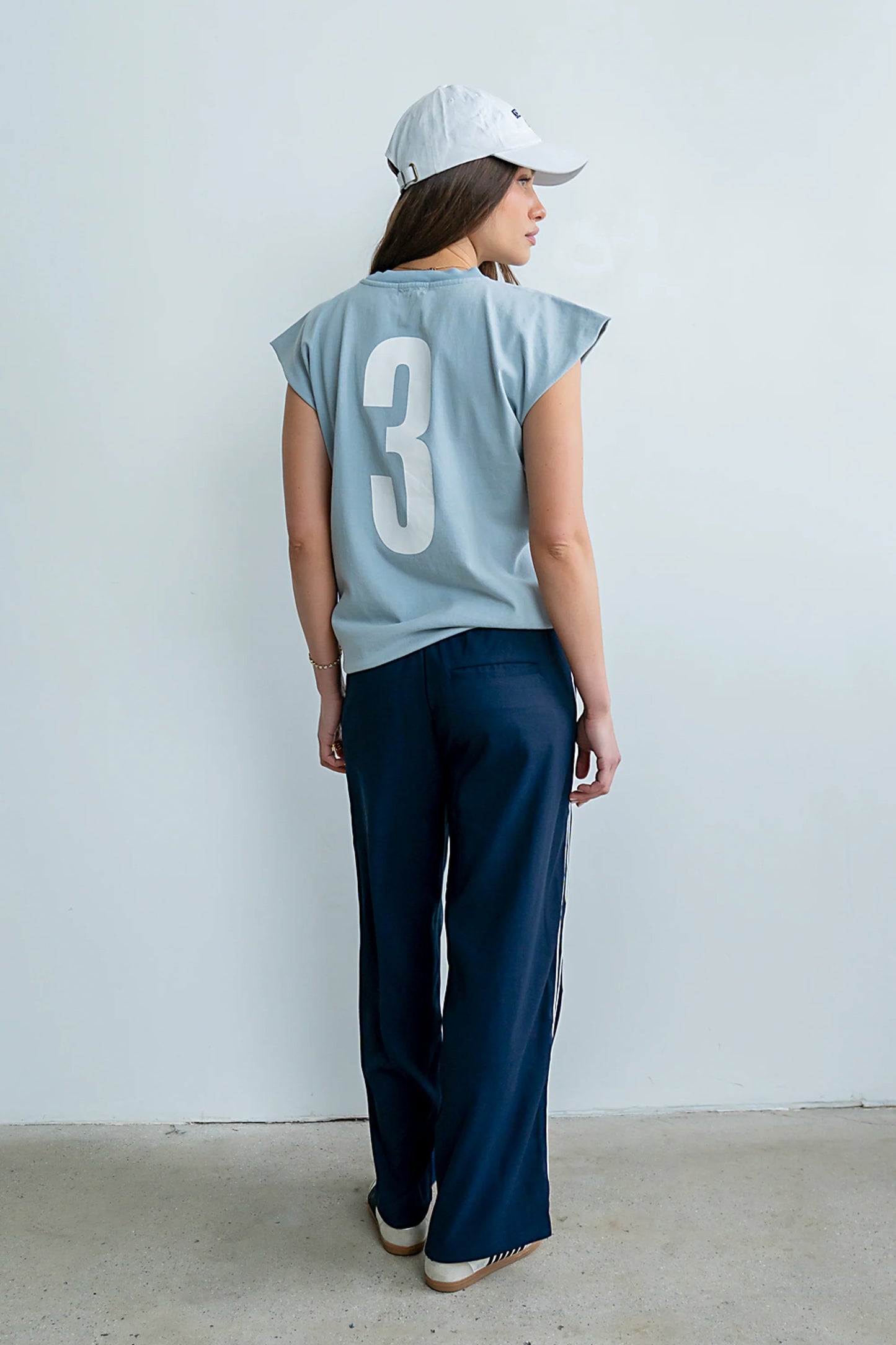 Vinnie Muscle Tee in Blue