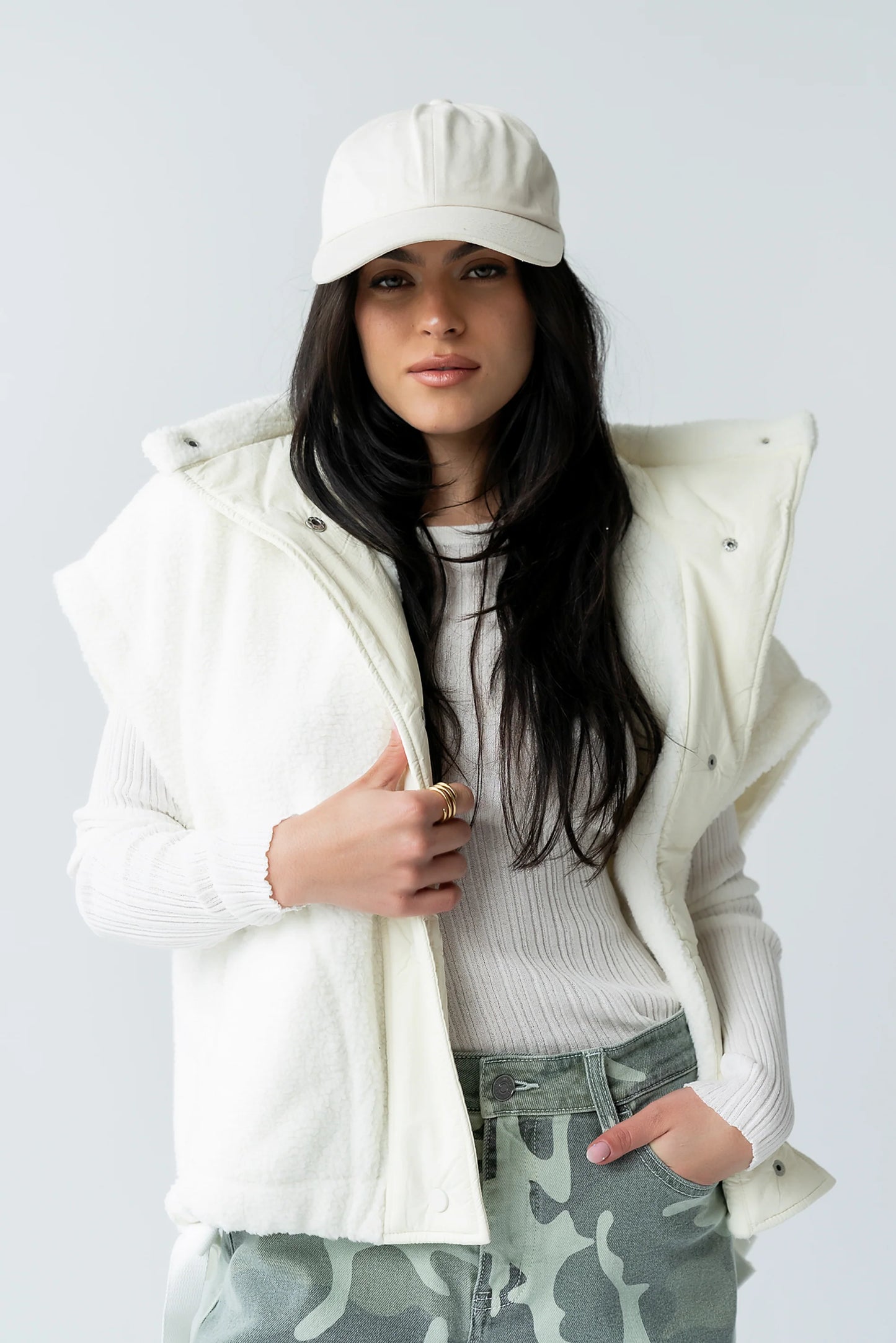 Marsha Oversized Sherpa Vest