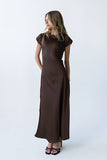 Ellianna Maxi Dress in Dark Brown