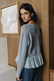 Susan Oversized Sweater in Slate Blue