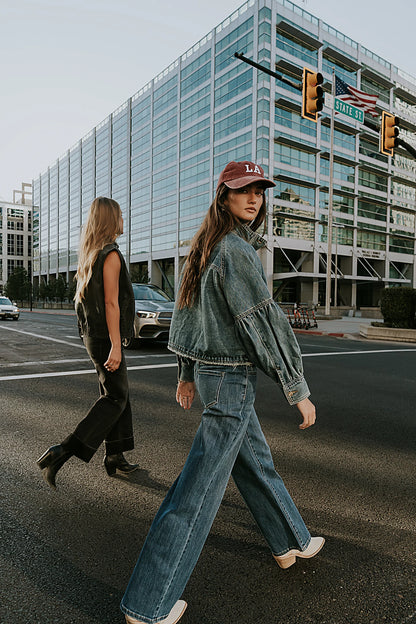 Sasha Denim Jacket in Medium Wash