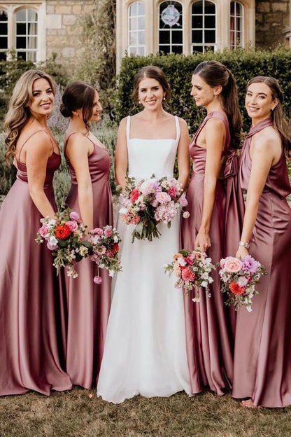 Chaming A Line Square Neck White Wedding Dresses