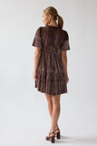 Banks Velvet Mini Dress in Brown FINAL SALE
