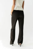 Montie Straight Leg Trousers in Black