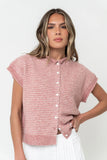 Percey Knit Cardigan in Pink
