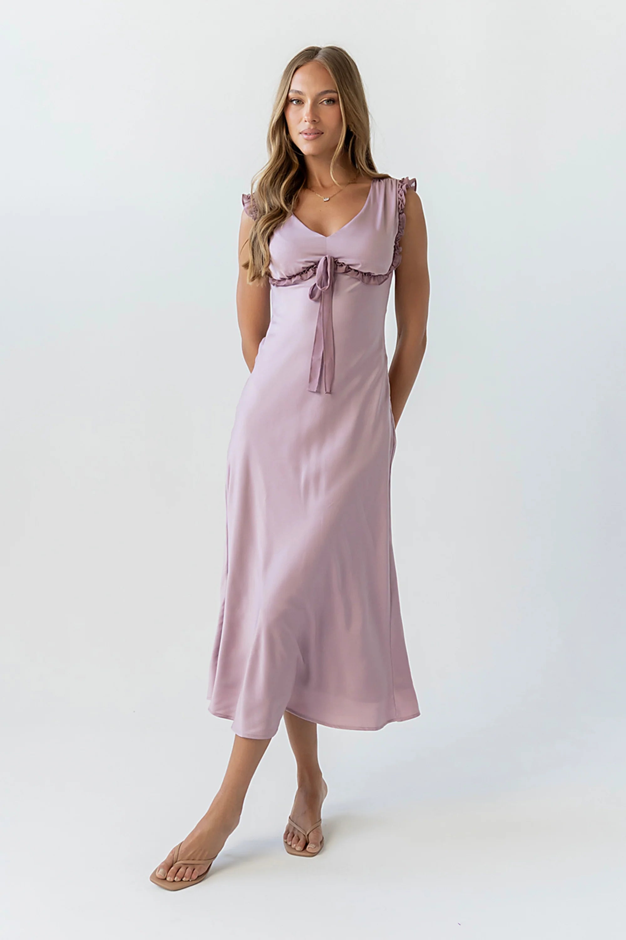 Tracey Maxi Dress in Mauve