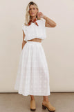 Bridget Embroidered Midi Skirt FINAL SALE