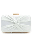 Classic Silk Like Closure Clutch Purse