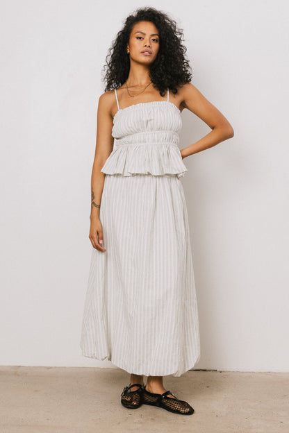 Maisey Striped Maxi Skirt