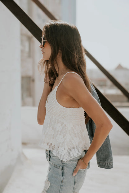 Jasmine Lace Tank Top
