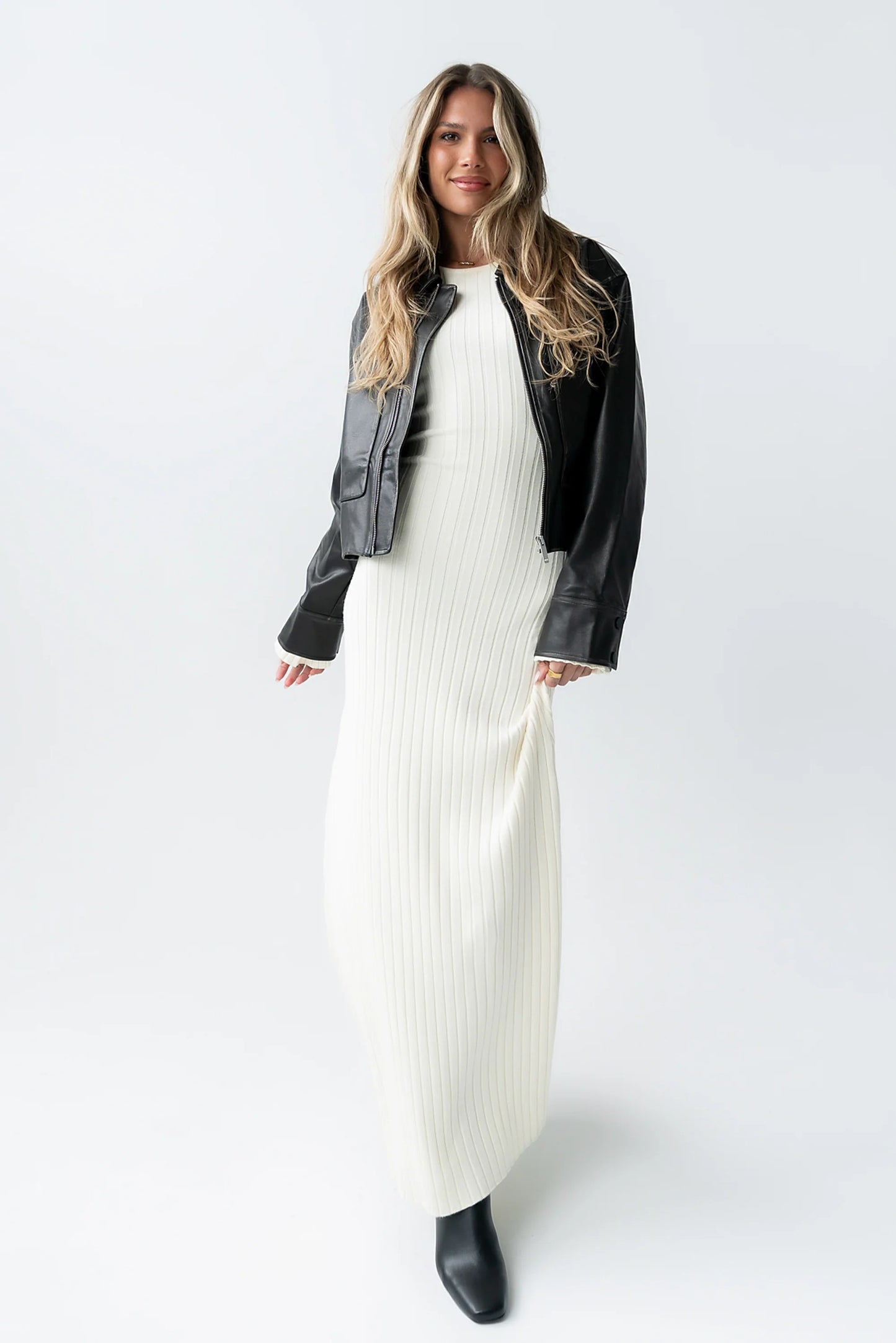 Jaymie Vegan Leather Jacket in Black FINAL SALE