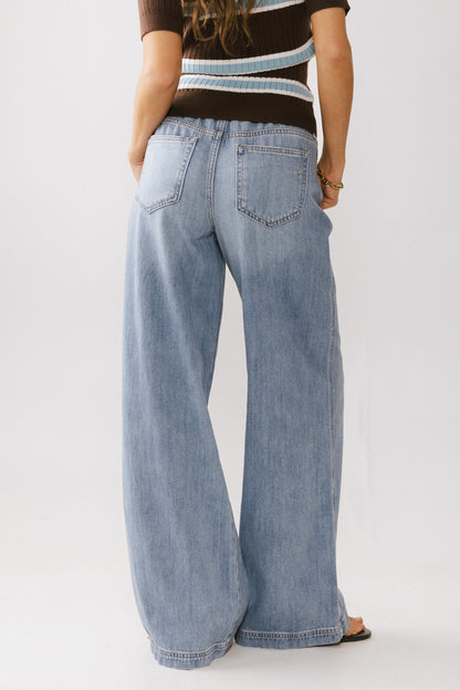 Eva Drawstring Wide Leg Jeans FINAL SALE