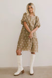 Marco Embroidered Mini Dress FINAL SALE