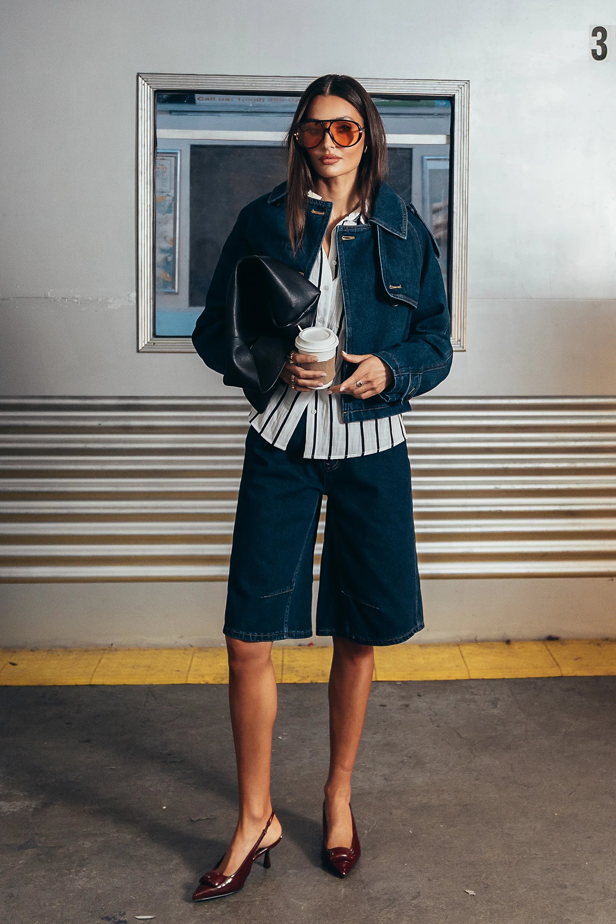 Sally Cropped Trench Coat
