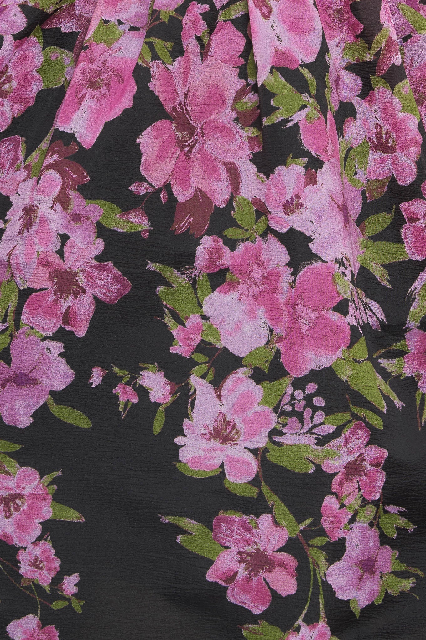 NIGHTFALL BLOSSOM BLACK MIDI DRESS