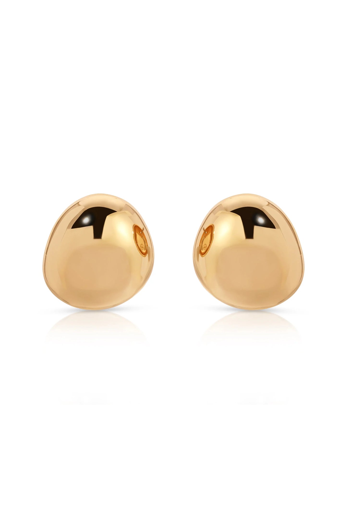 Polished Pebble Stud Earrings