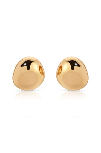Polished Pebble Stud Earrings