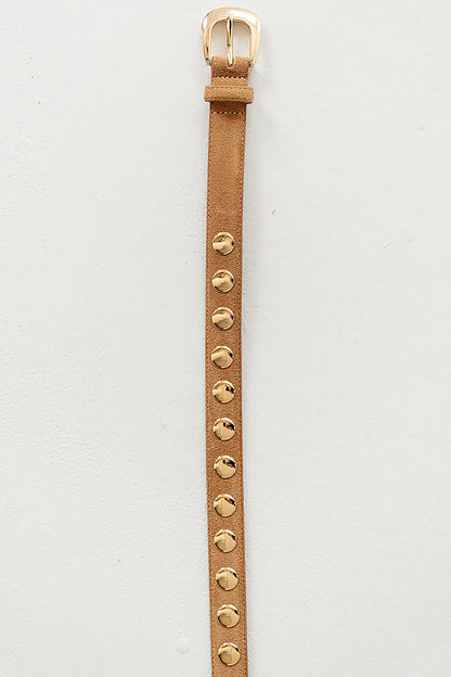 Lilah Studded Belt in Camel